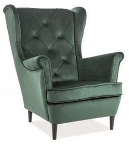 Lady Velvet fotel zöld