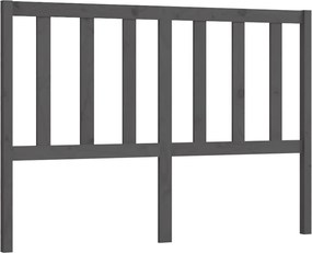 vidaXL szürke tömör fenyőfa ágyfejtámla 166 x 4 x 100 cm
