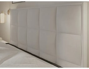 GRACE kárpitozott ágy matracokkal és ágyneműtartóval 180x200 cm szürke