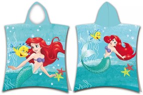 Disney Hercegnők, Ariel törölköző poncsó 50x115 cm