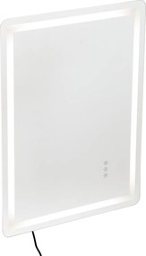 LED-es fürdőszobai tükör 60x80 cm háttérvilágítással és Anti-Fog funkcióval