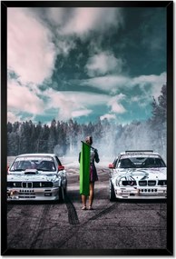 Poszterek keretben 40x60 Bmw Versenyzés 2 fő részére