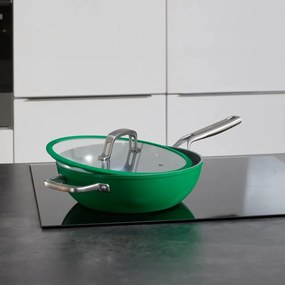 Wok serpenyő fedővel-kerámia felülettel ø 28 cm Meda 3.0 – FABINI
