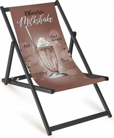 Fa Strand Napozóágy Chocolate Milkshake Strand Összecsukható Kerti