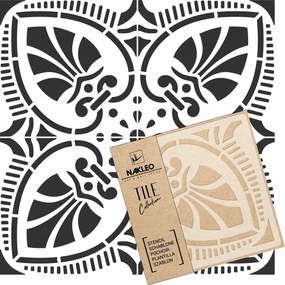 Festősablon Csempe Csempék Többször felhasználható 33x33cm Miramar Deco minta