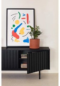 Fekete TV-állvány 180x52 cm Sierra – Teulat