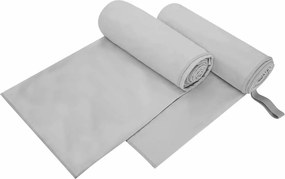 vidaXL Sport Törölközők 2 pcs Szürke 200 x 100 cm