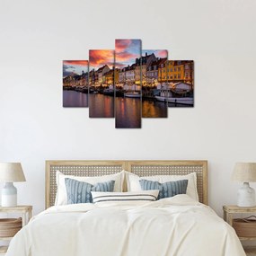 Kép - Nyhavn, Koppenhága (150x105 cm)