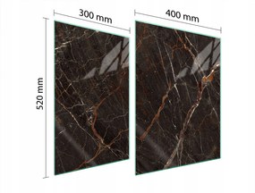 Üveg Tűzhelyvédő Főzőlap 70x52 Márvány Edzett Üveg