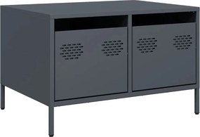 vidaXL antracitszürke hidegen hengerelt acél TV-szekrény 68x50x43,5 cm