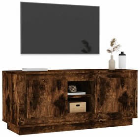 füstös tölgy színű szerelt fa TV-szekrény 102 x 35 x 45 cm