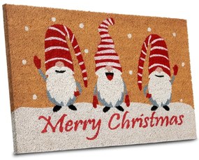 Kókuszrost lábtörlő karácsonyi mintával 40x70 cm Christmas Gnomes – Hanse Home