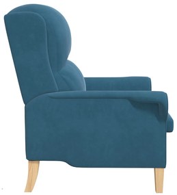 Kék Karosszék Kék Szövet, Fa Szabványos Ergonomikus