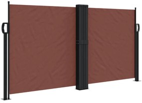 barna behúzható oldalsó napellenző 120 x 1000 cm