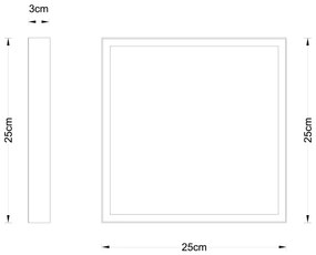 Globo 12382-15 - LED Mennyezeti lámpa TIBEY LED/15W/230V 25x25 cm