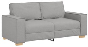 kétszemélyes, felhőszürke szövetkanapé 140 cm