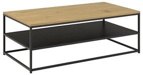 Dohányzóasztal CORA tölgy/fekete