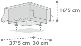 Dalber 63536 - Gyermek mennyezeti lámpa TRAIN 2xE27/60W/230V