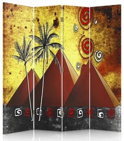 Gario Paraván Piramisok Méret: 145 x 170 cm, Kivitelezés: Klasszikus paraván