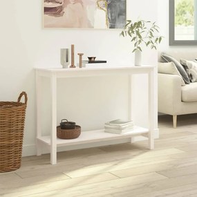 fehér tömör fenyőfa tálalóasztal 110 x 40 x 80 cm
