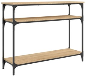 sonoma tölgy színű szerelt fa dohányzóasztal 100x29x75 cm