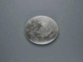 Világosszürke LED gyerek mennyezeti lámpa akrilüveg búrával ø 40 cm Lunar – Trio