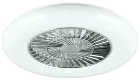 Fehér-ezüstszínű LED mennyezeti lámpa Visby – Trio