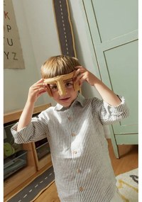 Krémszínű pamut gyerek játszószőnyeg ø120 cm ABC Color and Letters – Lorena Canals