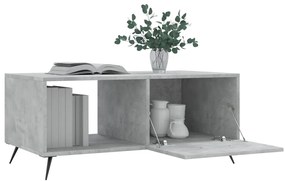 Betonszürke szerelt fa dohányzóasztal 90 x 50 x 40 cm