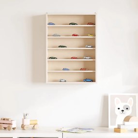 fa gyűjtő vitrin 6 polccal 40x8,5x55cm 40x8,5x55 cm