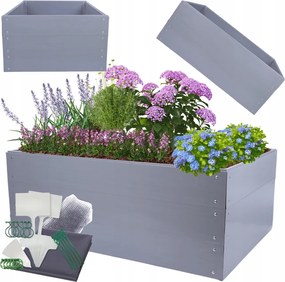 Zöldségláda Pvc ágyás magasított zöldségláda Pvc 60x140x1