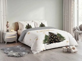 3D Mikroszálas ágyneműhuzat MERRY TREES fehér Ágyneműhuzat mérete: 2 ks 70 x 90 cm | 140 x 200 cm