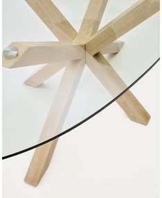 Étkezőasztal üveg asztallappal 100x200 cm Argo – Kave Home