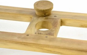 DIVERO Kerti asztal széthúzható 170-230 cm tíkfa