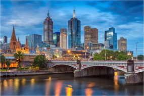 Melbourne város képe (90x60 cm)