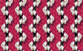 Csíkos orchideák fotótapéta Elegancia és stílus 416x254 +ragasztó