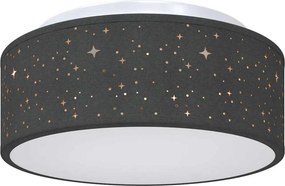 vidaXL Mennyezeti lámpa fényszórókkal Fekete 30 x 30 x 13,5 cm szövet
