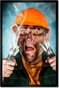Poszterek keretben 40x60 Bénulás Villanyszerelő