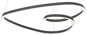 Skandináv függőlámpa fekete 72 cm LED-del, 3 fokozatban dimmelhető - Circuit