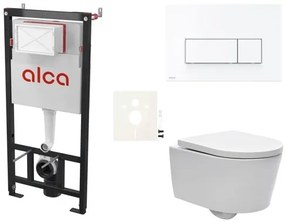 Fali WC szett Alca előtétfalas szereléshez + SAT Brevis WC SIKOASW7