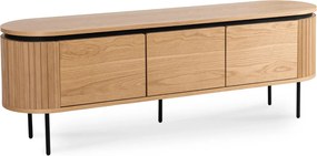 TV-szekrény 160 cm méretben, háromajtós kivitelben, tölgy színben BECK