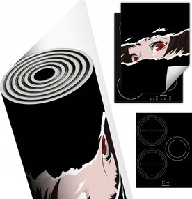 Tűzhelyvédő Szőnyeg Asztali Dekoráció 40x52 fekete anime