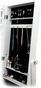 Ékszertartó szekrény tükörrel 41,5 x 36,5 x 147 cm