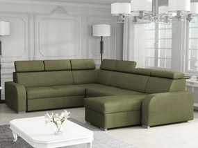 Sarokkanapé U Lyseri 2rR2pLC (zöld) (tárolóhellyel). 1104926