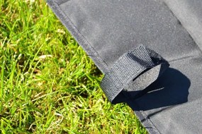 GARTHEN Kerti pavilon PROFI 3 x 3 m fekete + 2 oldalfal