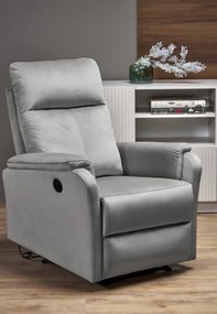 CROCUS elektromos relaxfotel szürke