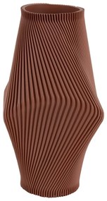 Barna poligyanta váza (magasság 30 cm) Twisted Rib – PT LIVING