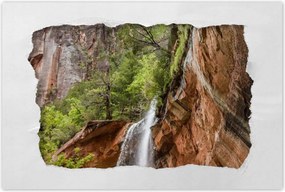 Poszterek 60x40 Gyönyörű vízesés Hegyek