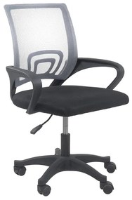 Forgó gyerek irodai szék, Moris, szövet, 59x92x48 cm, szürke