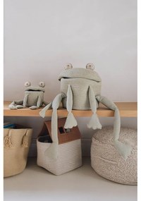 Zöld textil játéktároló kosár ø 15x15 cm Mini Fred the Frog – Lorena Canals
